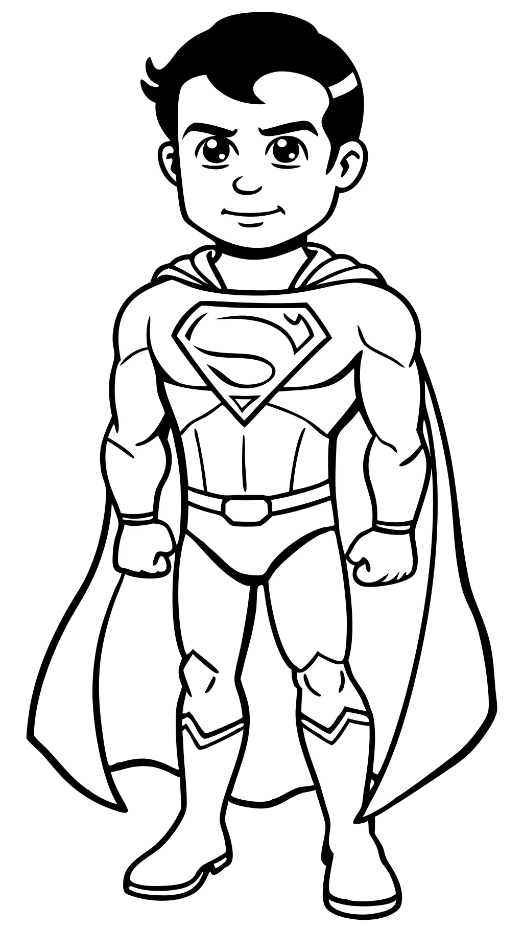 easy superman coloring pages